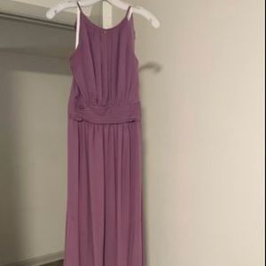 Worn once, floor length dress. Halter top style.